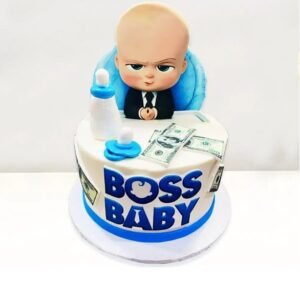 Semi Fondant Boss Baby Cake