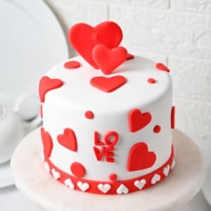 Love Fondant Cake